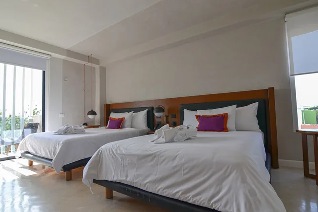 غرفة قياسية بسريرين مزدوجين، Mex Hoteles Cancun Centro 2/8