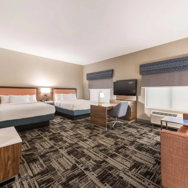 جناح استوديو بسريرين كوين مع أريكة، Hampton Inn and Suites Benton Harbor MI 3/6