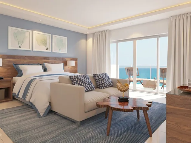 غرفة رئاسية بسرير كينج بإطلالة على البحر، Presidential Suites Cabarete 4/6
