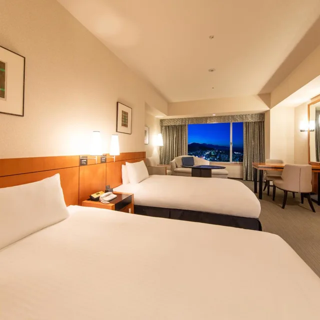 غرفة تنفيذية بسريرين منفصلين، Hotel Nikko Oita Oasis Tower 3/7