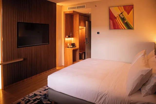 غرفة ديلوكس بسرير كوين، AGlow Hotel Harbor Bay Batam 2/3