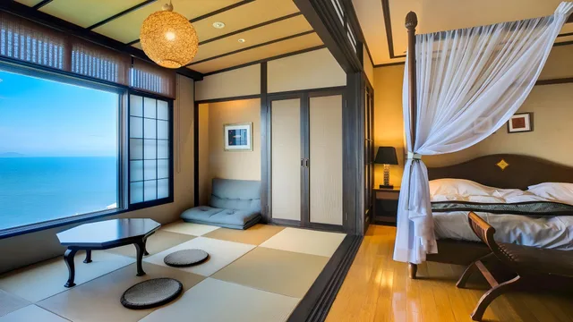 Semi Western, Style, Superior, Ocean View, Outdoor Bath, Main Building، Ijika Daiichi Hotel Kagura 1/1