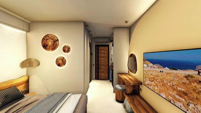 غرفة مزدوجة ديلوكس بإطلالة على المسبح، Arte Hotel 4/5