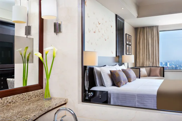 غرفة كلاسيكية بسريرين بإطلالة على المدينة، INTERCONTINENTAL WUXI 10/10