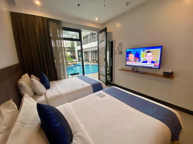 Deluxe, 2 Double Beds, Pool Side، White Breeze Palawan Boutique Hotel 1/2