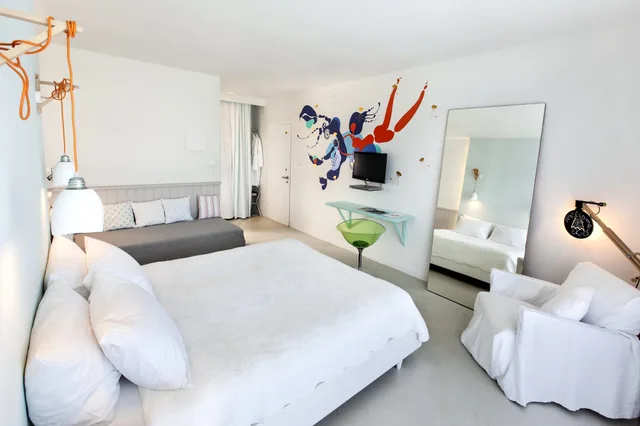 جناح جونيور بسرير كوين بشرفة مع أريكة، Ekies all Senses Resort 7/10