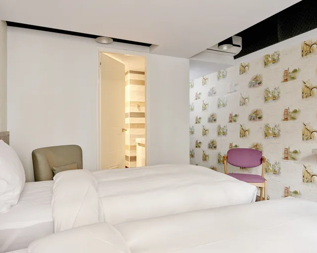 غرفة قياسية بسريرين منفصلين، Bon Hotel Taipei 1/5