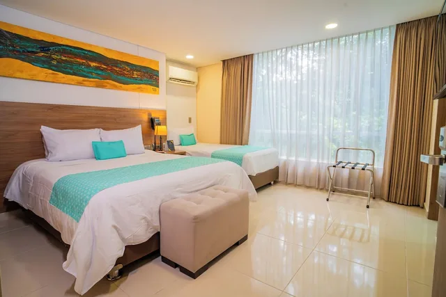 غرفة قياسية بسرير مزدوج وسرير فردي، Hotel Ambar Boutique 5/10