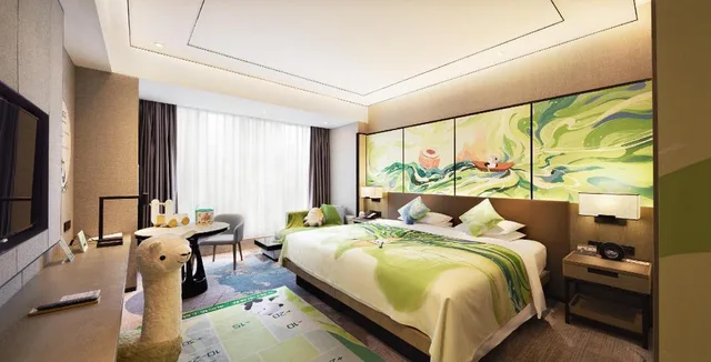 Hollywood, Guest Room, Family, King Bed، Hangzhou Marriott Hotel Lin An 1/5