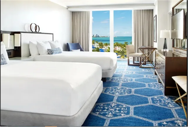 غرفة بسريرين كوين بإطلالة على البحر، Fairmont El San Juan Hotel 1/1