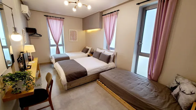 استوديو ثلاثي بسرير مزدوج وسرير فردي، DW Design Residence 3/6