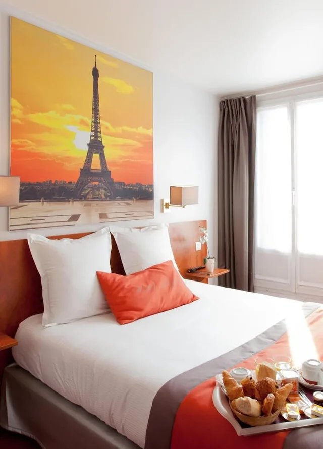 غرفة بسرير مزدوج، Hotel Alyss Saphir Cambronne Eiffel 1/4