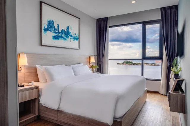 غرفة بريميوم بإطلالة على البحر بغرفة نوم واحدة، Oakwood Hotel Residence Sri Racha 2/7