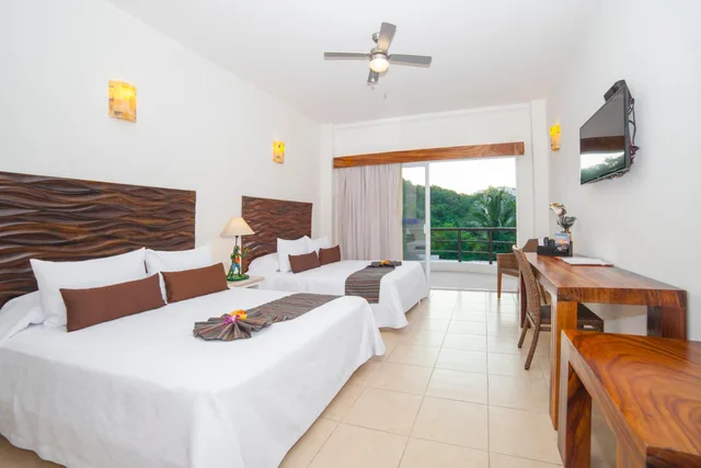 غرفة قياسية بسرير مزدوج بإطلالة على الجبل، Quinta Bella Huatulco 3/4