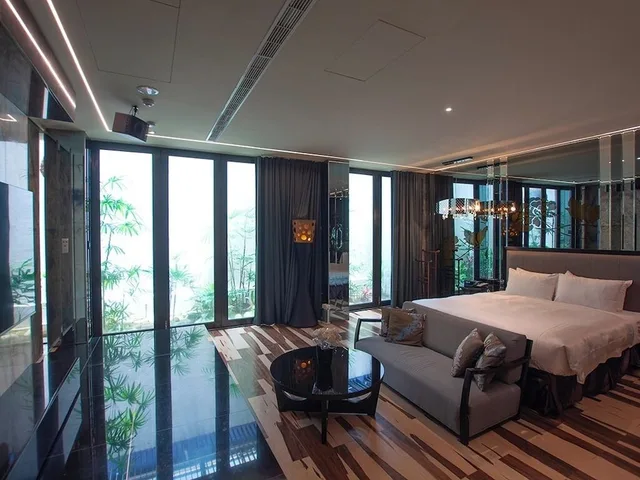 جناح سوبيريور بسرير كوين، Mulan Motel Taichung 5/7