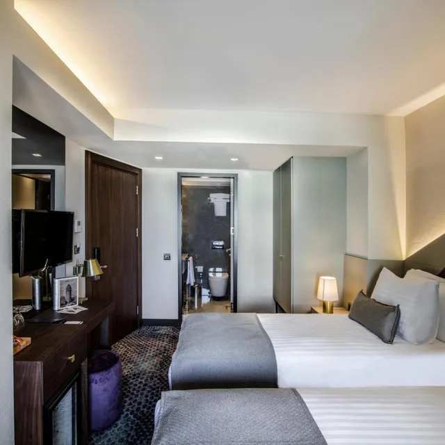 غرفة ديلوكس بسرير مزدوج أو سريرين منفصلين بشرفة، Galata Times Boutique Hotel 3/5