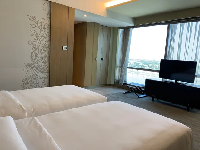 غرفة كلوب بسريرين منفصلين، Hyatt Regency Ahmedabad 2/3