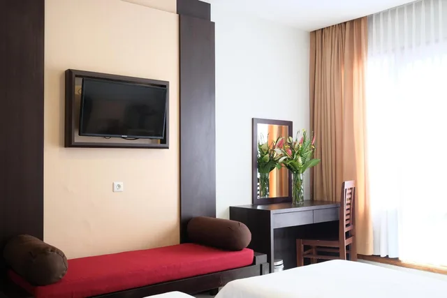 Deluxe, Twin Beds, Mountain View, No Balcony، The Grand Hill Bistro Cafe Resort Hotel 4/7