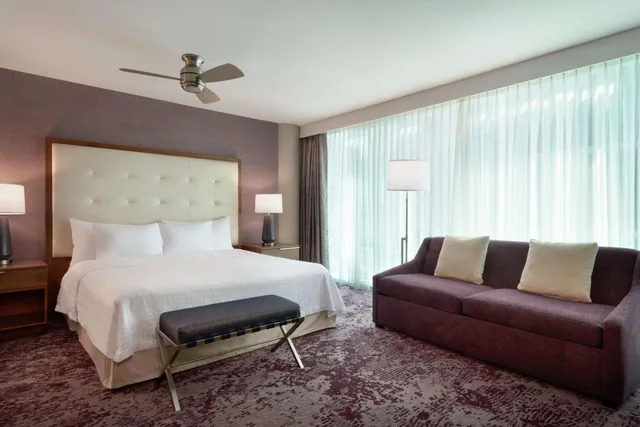 استوديو ركني بسرير كينج مع أريكة لذوي الإعاقة، Homewood Suites by Hilton Chicago Downtown South Loop 1/2