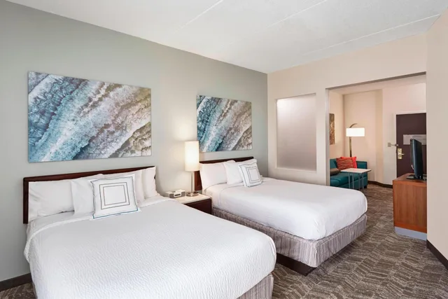 جناح بسريرين مزدوجين مع أريكة، Springhill Suites By Marriott Chicago Schaumburg 1/3