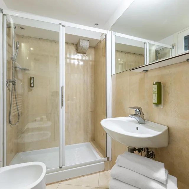 غرفة بسرير مزدوج أو سريرين منفصلين، Leone Hotel 5/5