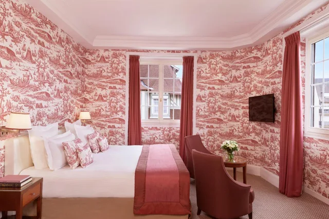 غرفة بريستيج بسرير كوين وسرير فردي، Normandy Barriere Hotel 3/4