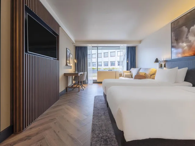 غرفة ديلوكس بسريرين منفصلين بشرفة، Radisson Blu Scandinavia Oslo 1/6