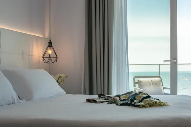 غرفة ديلوكس بسرير مزدوج أو سريرين منفصلين بإطلالة على البحر، Hotel Elite 5/6