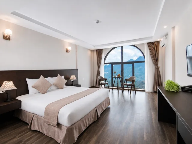 غرفة ديلوكس بسرير مزدوج بإطلالة على المدينة، Lacasa Sapa Hotel (Ex. Hoang Ha Sapa Hotel) 10/10