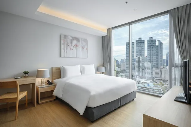 شقة ديلوكس بسرير كينج وسرير كوين بغرفتي نوم، Oakwood Suites Bangkok 1/10