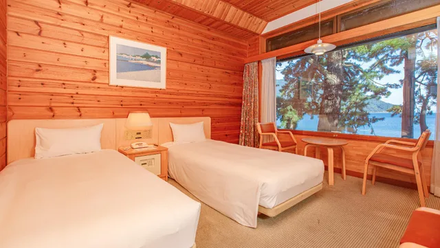 Standard, Twin Beds, Side Lake View, Lake View، Okubiwako Makino Grand Park Hotel 1/1