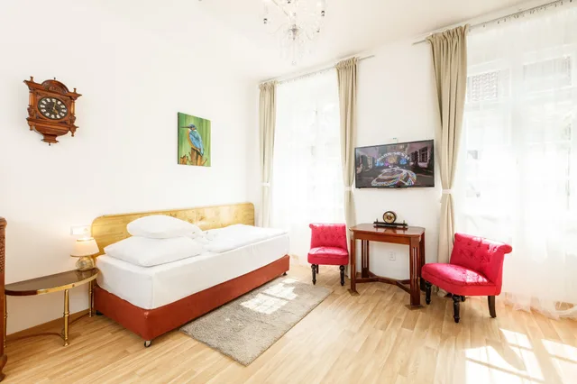 شقة سوبيريور بسرير كوين وسرير فردي بغرفة نوم واحدة بمطبخ، Prague Siesta Apartments 1/7