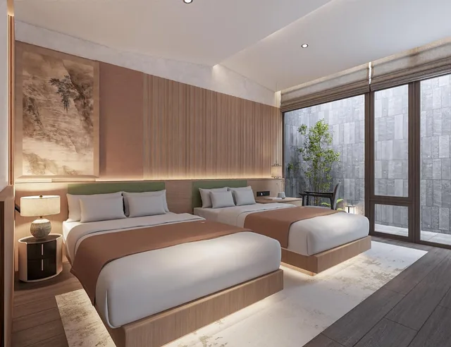 غرفة بسريرين منفصلين، The Classic Courtyard 4/7