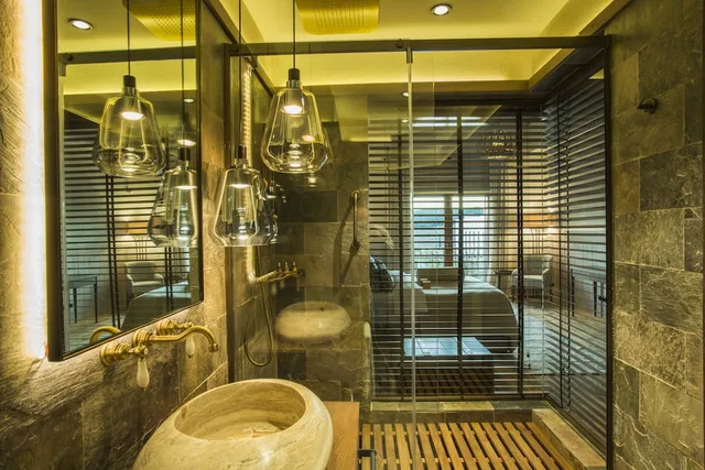 غرفة ديلوكس بسريرين منفصلين بشرفة بغرفة نوم واحدة، Hotel Caeli 5/7
