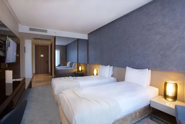 غرفة قياسية بسريرين منفصلين بإطلالة على المدينة بغرفة نوم واحدة، Dosso Dossi Hotels and SPA Downtown 3/8