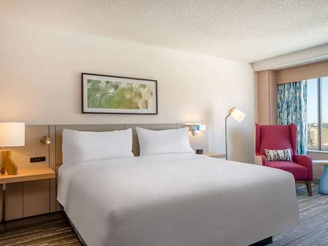 غرفة بسرير كينج بإطلالة على النهر، Hilton Garden Inn Toledo Downtown OH 1/4
