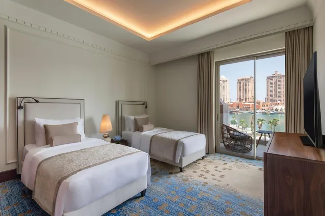 جناح بانورامي بإطلالة على البحر بشرفة بغرفتي نوم، The St. Regis Marsa Arabia Island, The Pearl Qatar 3/10