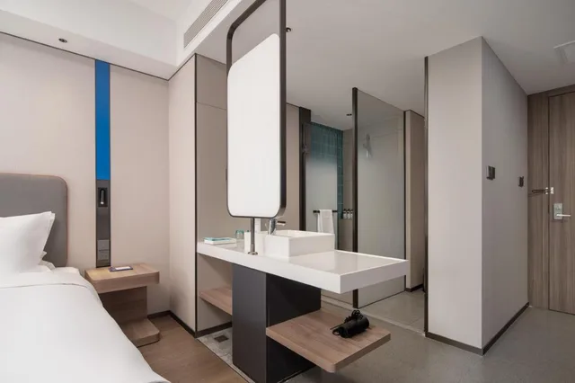غرفة قياسية بسريرين منفصلين وسريرين مزدوجين بإطلالة على المدينة، Holiday Inn Express Xi’an Aerospace Town 6/6