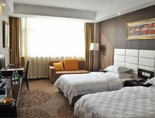 غرفة بسريرين منفصلين للمدخنين، Ramada by Wyndham Linyi North 1/2