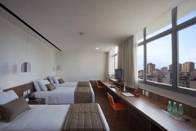 غرفة قياسية ثلاثية بسرير كينج وسرير فردي، H Niteroi Hotel 1/2