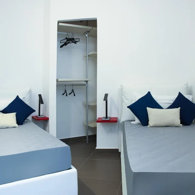 غرفة بسريرين منفصلين، Hotel Sporting Club 1/5