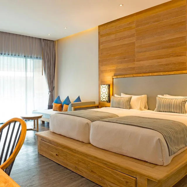 غرفة سوبيريور بسرير مزدوج أو سريرين منفصلين بإطلالة على المسبح، Akira Lipe Resort 2/7