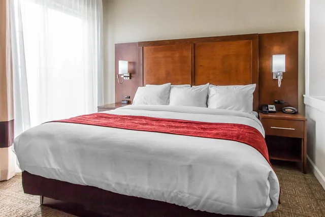 Suite, King Bed, Jetted Tub, Comfort Suites West Omaha, NE 1/4