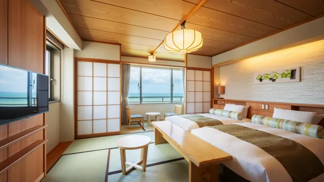 غرفة يابانية بريميوم بسريرين منفصلين، HOTEL GRAND MER SANKAISO 1/1