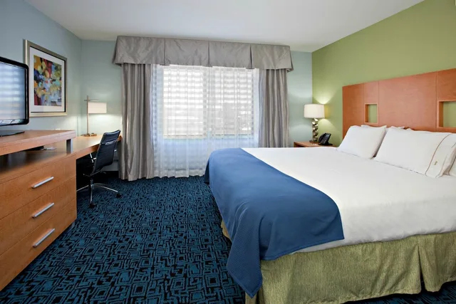 غرفة بسرير كينج يُسمح فيها بالحيوانات الأليفة لذوي الإعاقة، Holiday Inn Express & Suites Rock Springs Green River 1/1