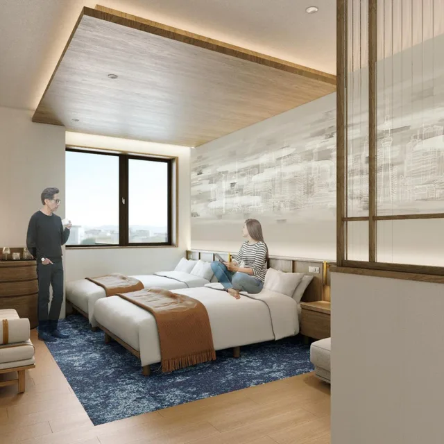 Superior, Twin Beds, Executive Level، The OneFive Tokyo Kameido 1/6