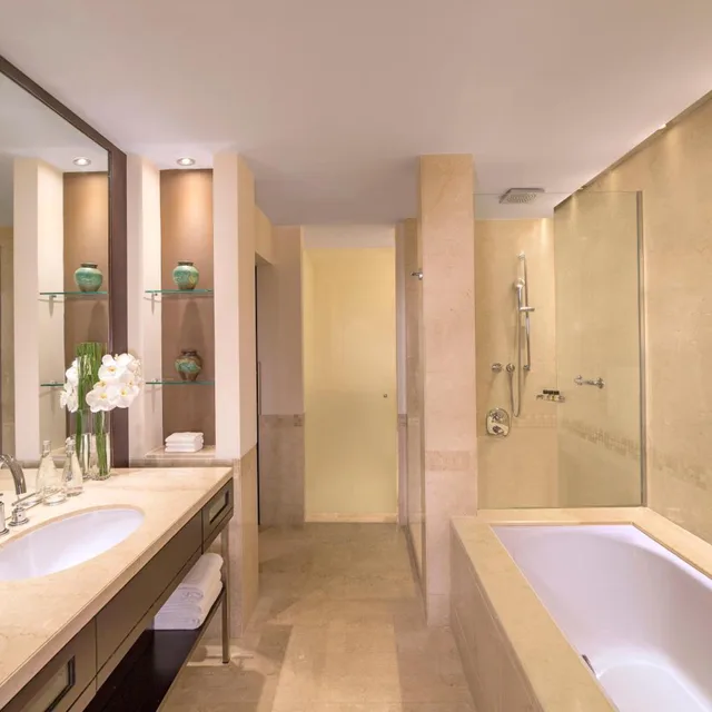 غرفة بسرير فردي بإطلالة، Grand Hyatt Doha Hotel and Villas 5/6