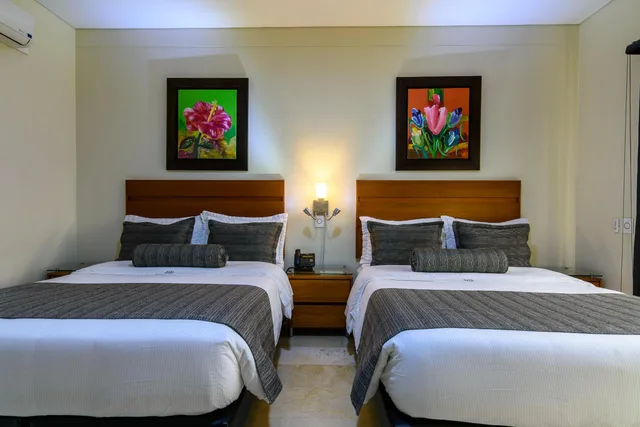غرفة بسريرين مزدوجين بشرفة، Dorado La 70 Hotel 4/8