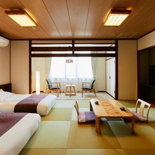 غرفة بسريرين منفصلين، Hotel Yutoria Fujisato 5/9