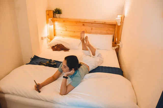 غرفة اقتصادية بسرير كوين، Sattahiptale Boutique Guest House & Hostel 1/1